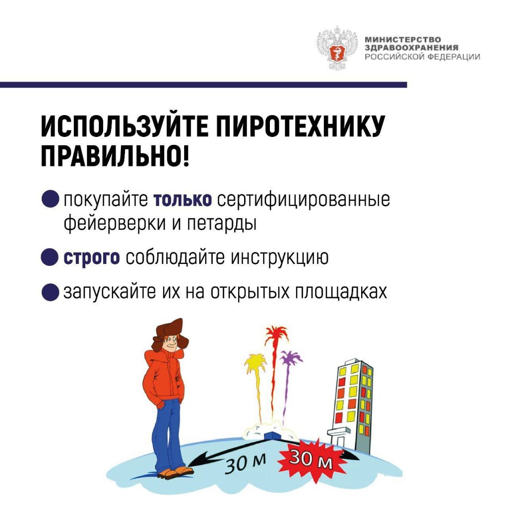 Используйте пиротехнику правильно!