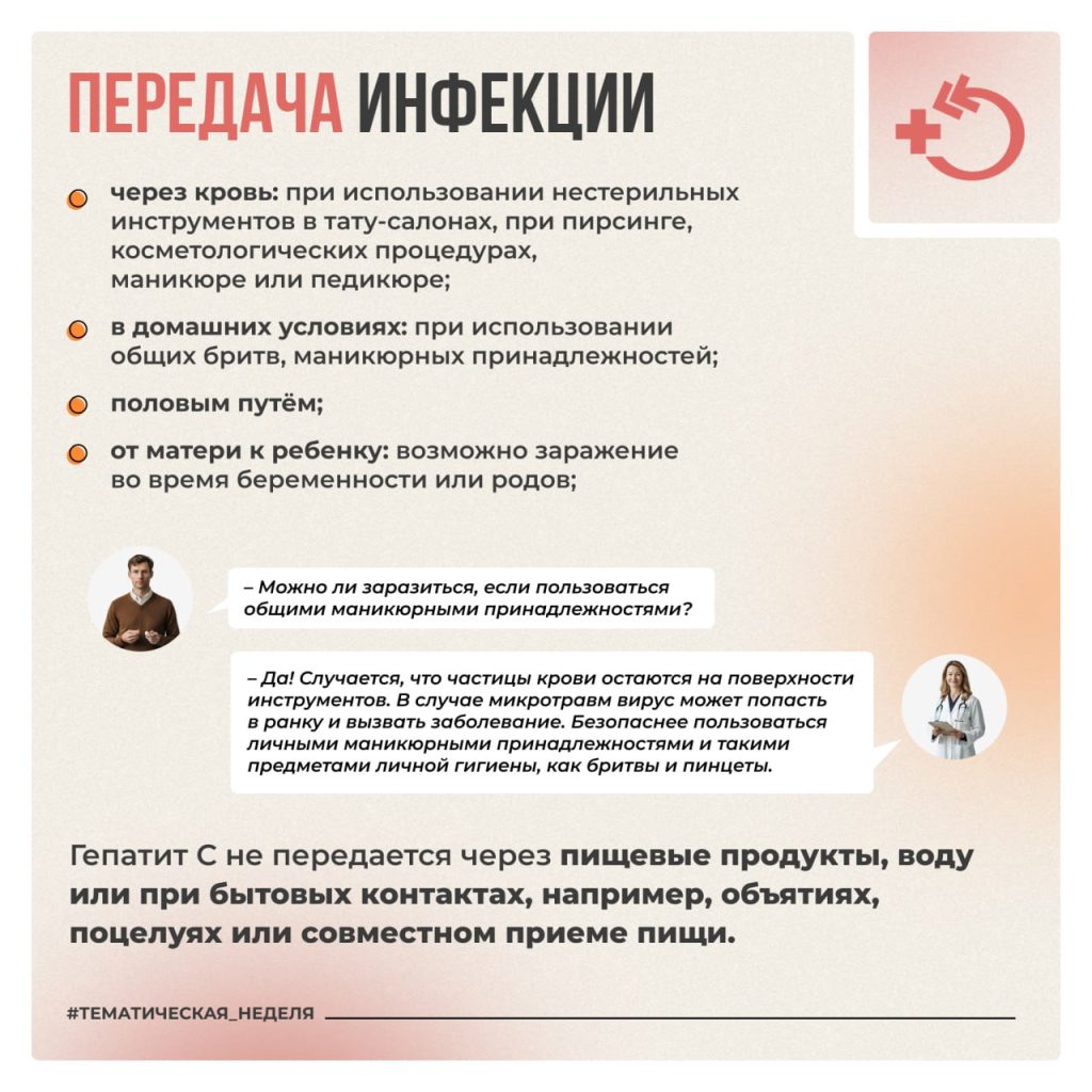 Неделя по борьбе с заражением и распространением хронического вирусного гепатита С
